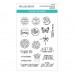 Spellbinders - Floral Reflection Sentiments Clear Stamp Set