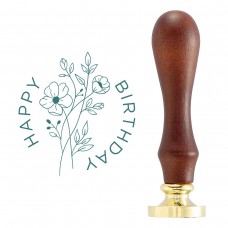 Spellbinders - Wildflower Happy Birthday Wax Seal Stamp