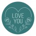 Spellbinders - Love You Heart Wax Seal Stamp