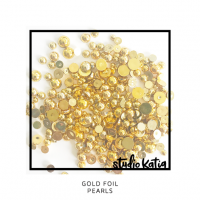 Studio Katia - Gold Foil Pearls