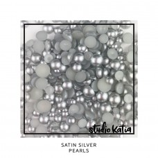 Studio Katia - Satin Silver Pearls