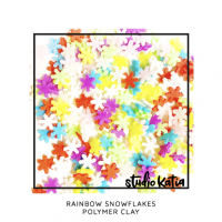 Studio Katia - Rainbow Snowflakes Polymer Clay