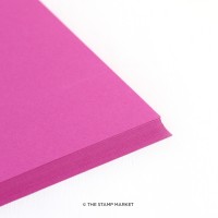 The Stamp Market - Fuchsia Cardstock (12 sheets)