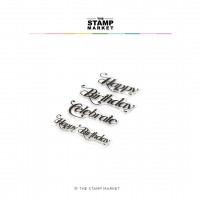 The Stamp Market - Simple Swirls Birthday Stamp