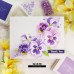 The Ton - Bright Pansies Clusters Layering Stencils
