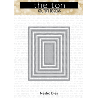The Ton - Double Stitched Rectangle A2 Nested Dies