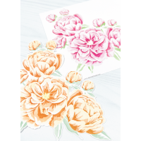 The Ton - Fairest Peonies Cluster Layering Stencils