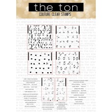 The Ton - Layered Floral Alpha Bundle (2 stamp sets each 9 x 12 inch)