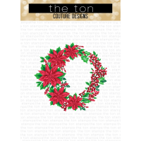 The Ton - Poinsettia Wreath Layering Stencils