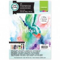 Florence - Watercolor Paper 300g - Texture - White (10 A4 sheets)
