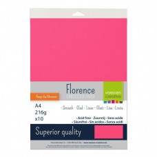 Florence - Cardstock smooth A4 - Raspberry (10 sheets)