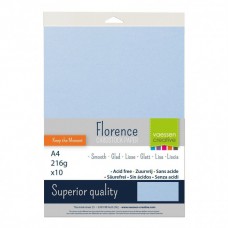 Florence - Cardstock smooth A4 - Water (10 sheets)