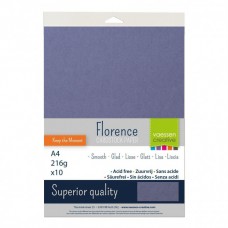 Florence - Cardstock smooth A4 - Steel (10 sheets)