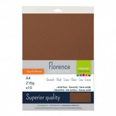 Florence - Cardstock smooth A4 - Hazelnut (10 sheets)