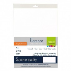 Florence - Cardstock smooth A4 - White smooth (10 sheets)