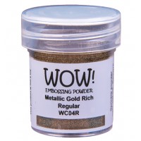 WOW! embossingpoeder WC04R - Regular - Metallic Gold Rich