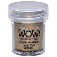 WOW! embossingpoeder WC04SF - Super Fine - Metallic Gold Rich
