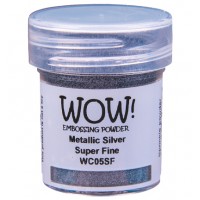 WOW! embossingpoeder WC05SF - Super Fine - Metallic Silver