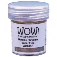 WOW! embossingpoeder WC06SF - Super Fine - Metallic Platinum