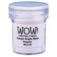 WOW! Embossing Powder WL01R - Regular - Opaque Bright White