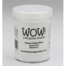 WOW! Embossing Powder WL01SFL - Super Fine - Opaque Bright White (large) 