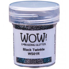 WOW! Embossing Glitter WS01R - Regular - Black Twinkle