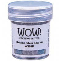 WOW! embossingglitter WS09R - Regular - Metallic Silver Sparkle