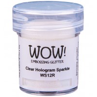 WOW! embossingglitter WS12R - Regular - Clear Hologram Sparkle