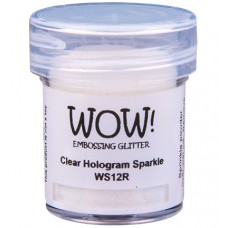WOW! Embossing Glitter WS12R - Regular - Clear Hologram Sparkle