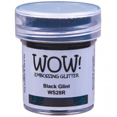 WOW! Embossing Glitter WS28R - Regular - Black Glint