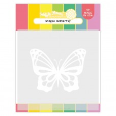 Waffle Flower - Single Butterfly Stencil
