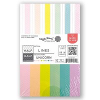 Waffle Flower - Half-Half Lines - Unicorn Paper Pad